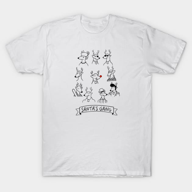 Santa T-Shirt by jodyeilish